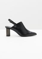 Other Stories Pointed Slingback Mules - Black