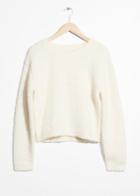 Other Stories Alpaca Fuzzy Sweater - White