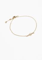 Other Stories Stone Charm Chain Bracelet - Blue