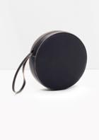 Other Stories Round Leather Clutch