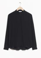 Other Stories Straight Fit Silk Shirt