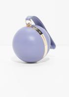 Other Stories Ball Leather Clutch - Purple