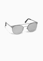 Other Stories Metal Frame Aviator Sunglasses - Silver
