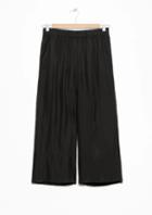 Other Stories Textrured Silk Blend Culottes