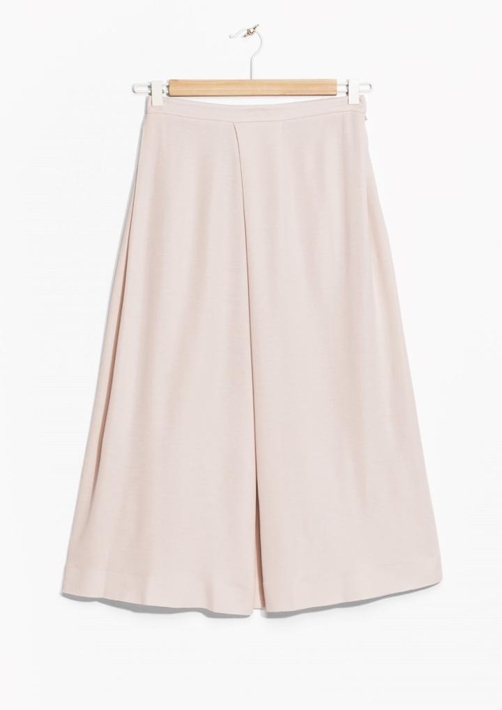 Other Stories Pleated A-line Skirt