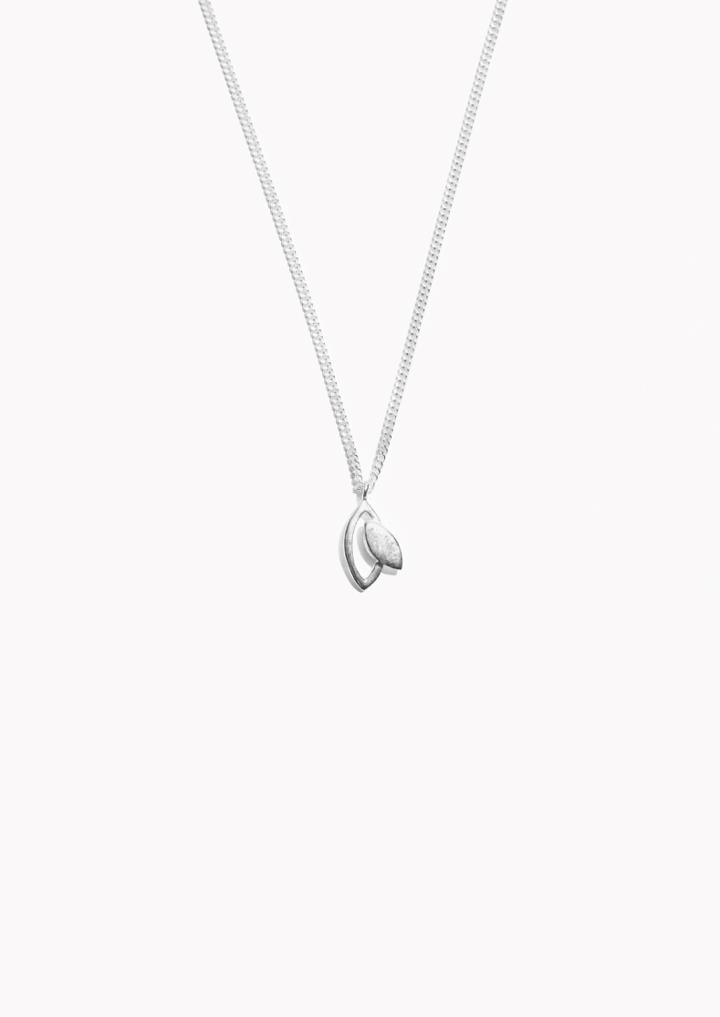 Other Stories Sterling Silver Leafy Gold Necklace