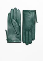 Other Stories Side Zip Gloves - Green