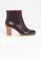 Other Stories High Heel Leather Ankle Boots