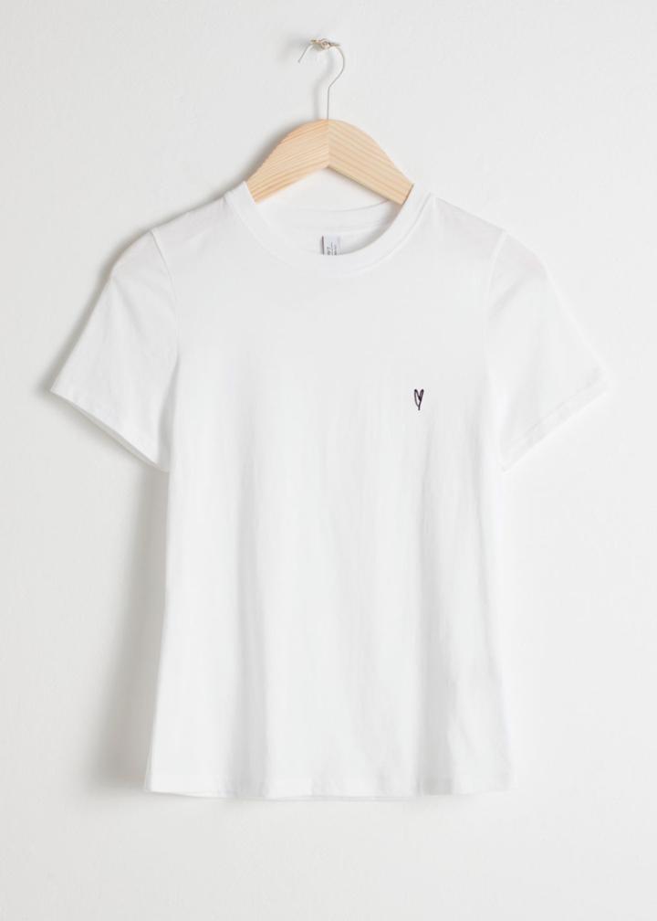 Other Stories Organic Cotton Jersey T-shirt - White