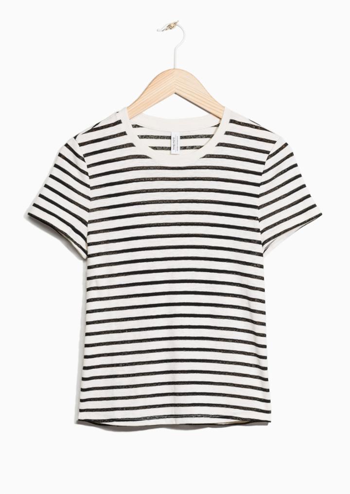 Other Stories Striped Cotton Tee