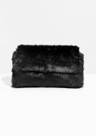 Other Stories Faux Fur Clutch
