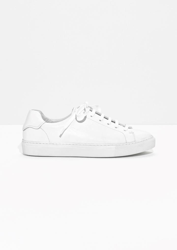 Other Stories Leather Lace-up Sneaker