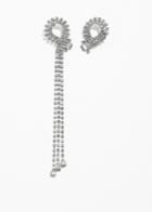 Other Stories Crystal Drop Earrings - White