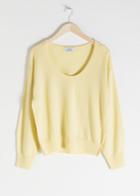 Other Stories Scoop Neck Cashmere Sweater - Yellow