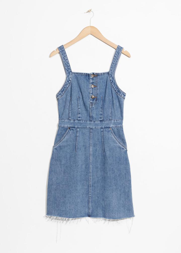 Other Stories Denim Mini Dress - Blue