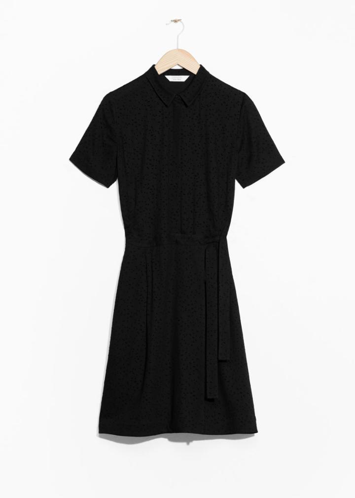 Other Stories Blouse Dress - Black