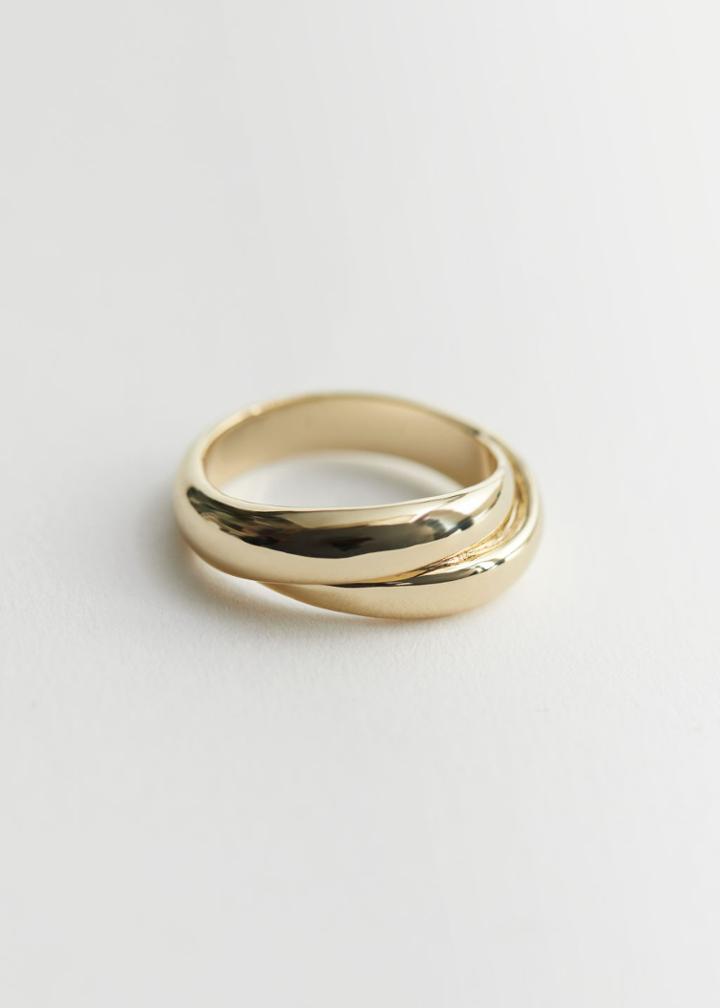 Other Stories Twist Finish Ring - Gold