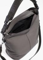 Other Stories Grain Leather Hobo - Grey