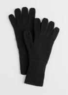 Other Stories Soft Knit Gloves - Black