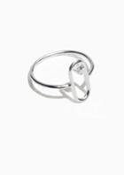 Other Stories Crystal Ring - Silver