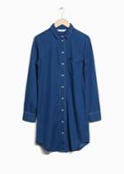 Other Stories Denim Shirt Dress - Blue