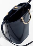 Other Stories Leather Bucket Bag - Blue