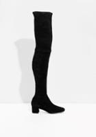Other Stories Suede Over The Knee Slim-fit Boots