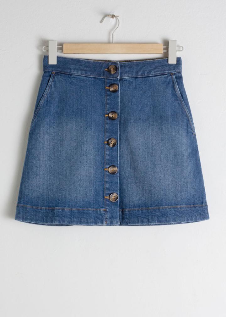 Other Stories Corduroy Mini Skirt - Blue
