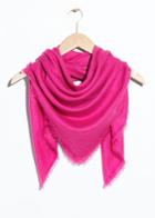 Other Stories Triangle Scarf - Pink