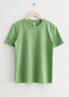Other Stories Crewneck Cotton T-shirt - Green