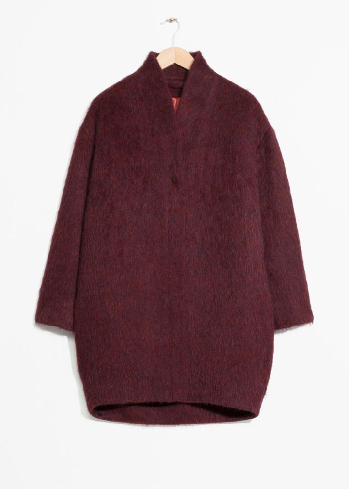 Other Stories Wool-blend Coat - Red
