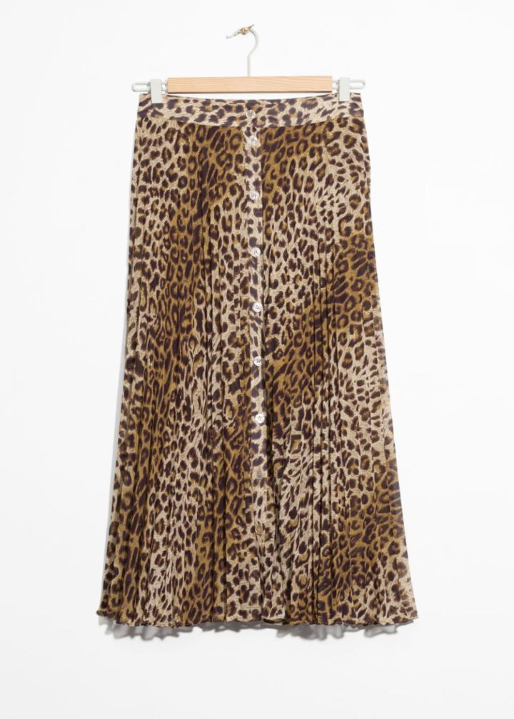 Other Stories Pleated Skirt - Yellow
