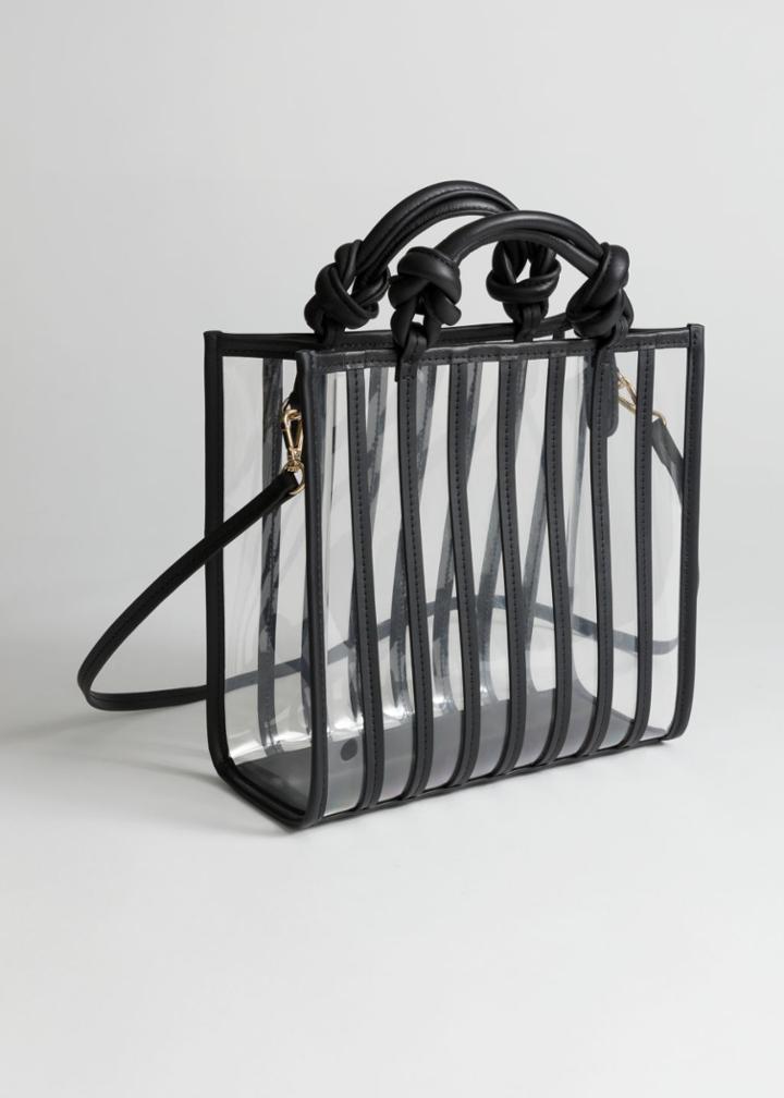 Other Stories Clear Tote Bag - Black