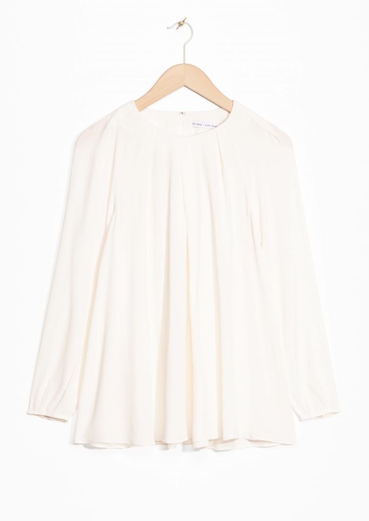 Other Stories Relaxed Pleated Blouse