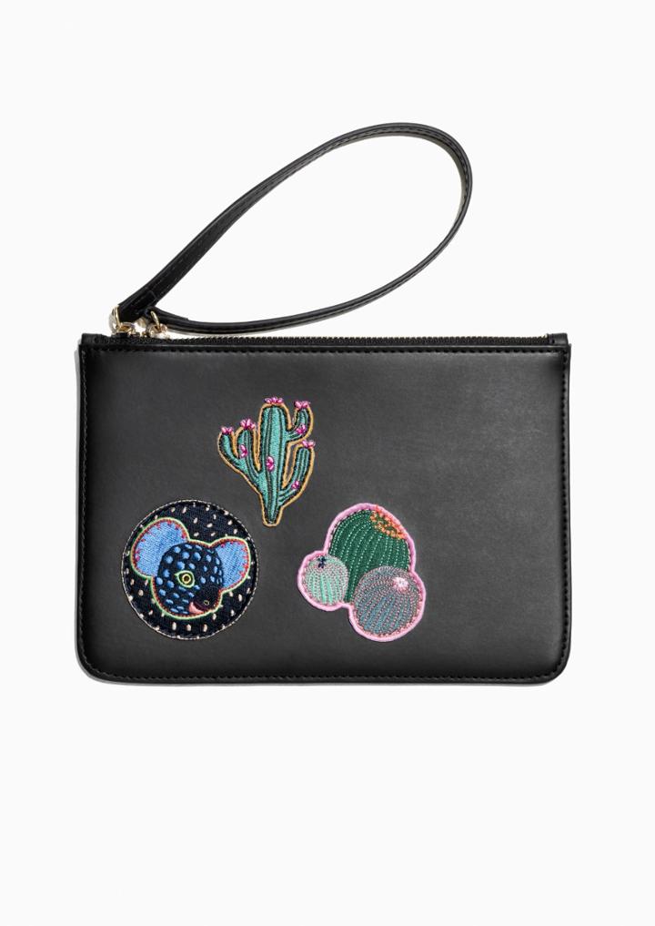 Other Stories Patched Leather Purse