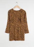 Other Stories Leopard Print Dress - Yellow