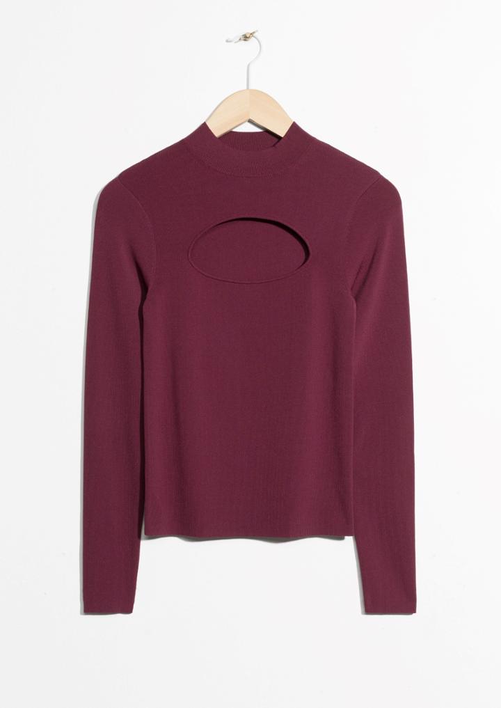 Other Stories Cut-out Sweater