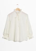 Other Stories Ruffle Collar Blouse - White