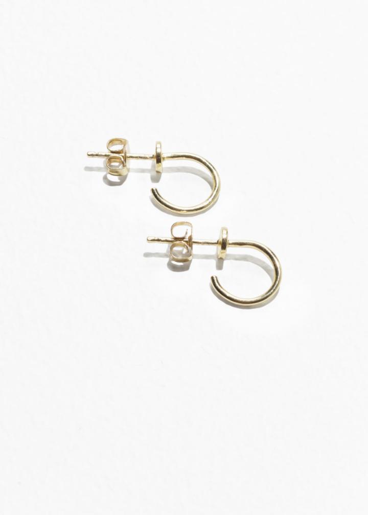 Other Stories Delicate Hoop Earrings - Gold