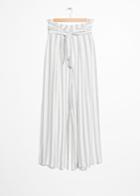 Other Stories High Waisted Belted Trousers - White