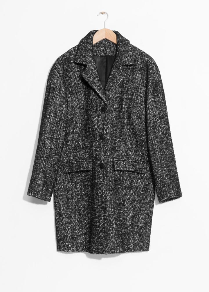 Other Stories Alpaca Coat - Black