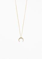 Other Stories Crescent Moon Necklace - Gold