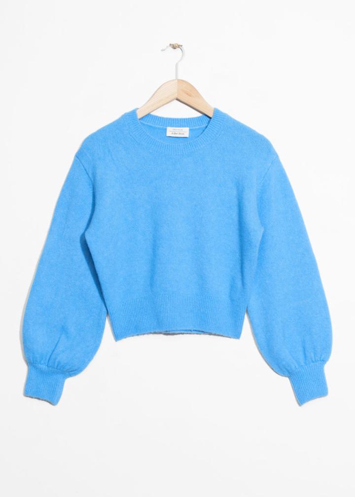 Other Stories Cropped Sweater - Blue