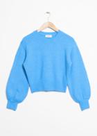 Other Stories Cropped Sweater - Blue