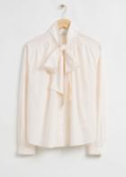 Other Stories Relaxed Lavallire-neck Blouse - White