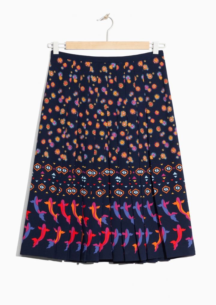 Other Stories Dandelion Pleats Skirt