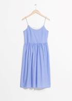 Other Stories Lace-up Cotton Dress