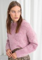 Other Stories Boxy Wool Blend Sweater - Pink