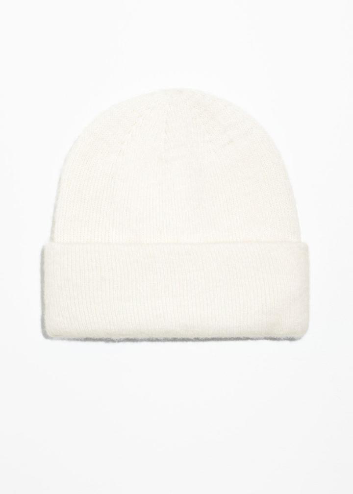 Other Stories Merino Wool Beanie - White