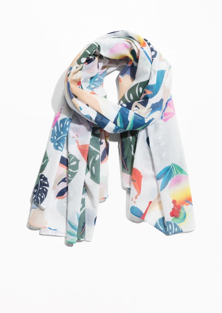 Other Stories Tropicana Print Sarong
